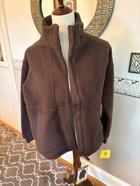 NEW size small Cozy Brown Sherpa Fleece Jacket